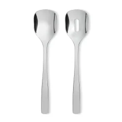Alessi Cubiertos de ensalada KnifeForkSpoon, acero inoxidable Plateado Best