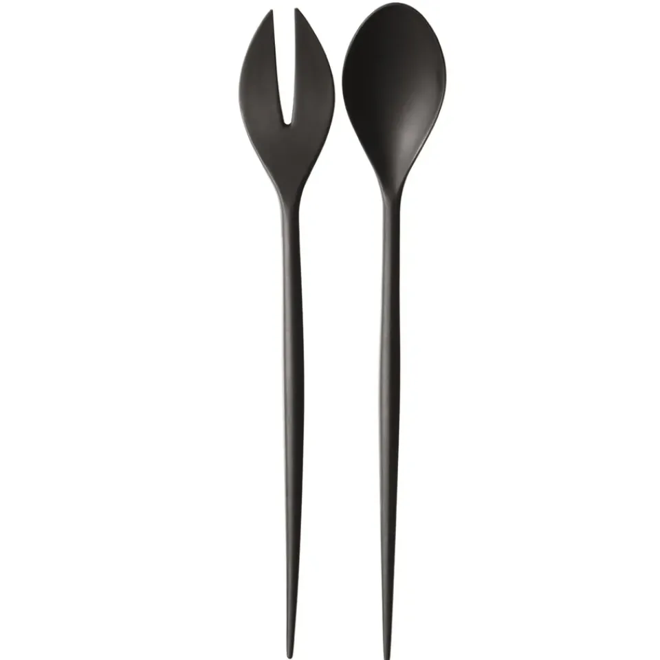 Normann Copenhagen Cubiertos De Ensalada<Cubiertos de ensalada Krenit, Negro