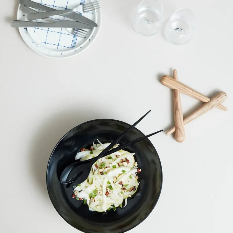 Normann Copenhagen Cubiertos De Ensalada<Cubiertos de ensalada Krenit, Negro