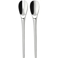 Villeroy & Boch Cubiertos de ensalada NewMoon, acero inoxidable Plateado Clearance