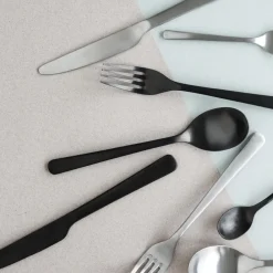 Broste Copenhagen Cuberterías Combinadas<Cubiertos Hune 16 piezas, titanium mat black Negro