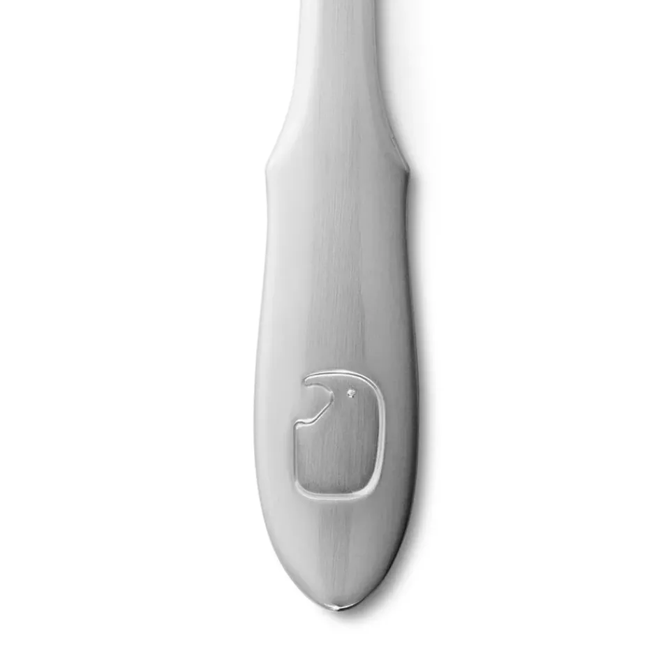 Georg Jensen Cubiertos infantiles Elephant, 3 piezas GrisPlateado Clearance