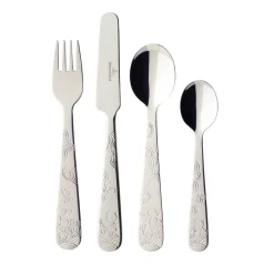 Villeroy & Boch Cubiertos Infantiles<Cubiertos infantiles Hungry as a Bear 4 piezas, acero inoxidable Plateado