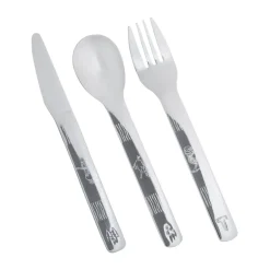 Vargen & Thor Cubiertos infantiles Lupo Emil 9 piezas, Plata Plateado