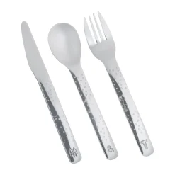 Vargen & Thor Cubiertos infantiles Lupo Pippi 9 piezas, Plata Plateado Discount