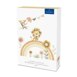 Villeroy & Boch Cubiertos infantiles Roar like a Lion, 4 piezas, Acero inoxidable Plateado Sale