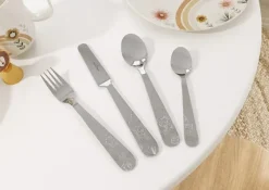 Villeroy & Boch Cubiertos infantiles Roar like a Lion, 4 piezas, Acero inoxidable Plateado Sale