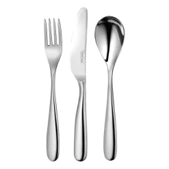 Robert Welch Cubiertos Infantiles<Cubiertos infantiles Stanton Bright 3 piezas, Acero inoxidable Plateado