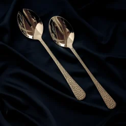 Vargen & Thor Cubiertos para ensalada Frost, Cava Color dorado Discount