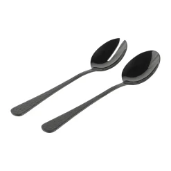 Vargen & Thor Cubiertos para ensalada Frost, Onyx Negro Outlet