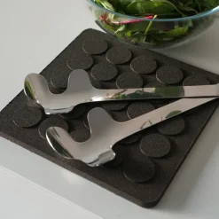 Born In Sweden Cubiertos De Ensalada<Cubiertos para ensalada Leaf, Polished Steel Plateado