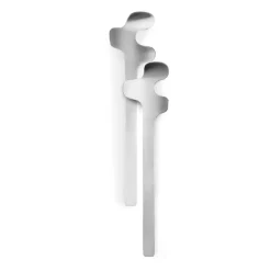 Born In Sweden Cubiertos para ensalada Leaf, Brushed Steel Plateado Sale