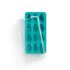 Lékué Utensilios De Vino Y Bar<Cubitera con tapa turquesa, Pingüino Azul