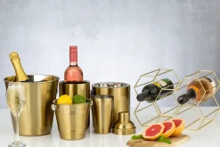 Viners Cubiteras<Cubitera con tapa 1,5 l, Oro Color dorado