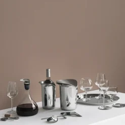 Georg Jensen Cubitera y pinzas Wine, 21 cm GrisPlateado Sale
