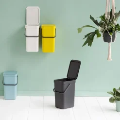 Brabantia Cubos De Reciclaje Interior<Cubo de basura & Go 12L, Gris