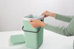 Brabantia Cubos De Reciclaje Interior<Cubo de basura & Go 12L, Jade green Verde