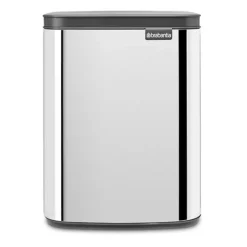 Brabantia Cubo de basura Bo 7 L, Acero cepillado brillante Plateado Discount