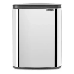 Brabantia Cubo de basura Bo 12 L, Acero cepillado brillante Plateado Discount