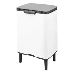 Brabantia Cubo de basura Bo alto 12 L, Blanco