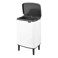 Brabantia Cubo de basura Bo alto 12 L, Blanco