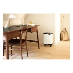 Brabantia Cubo de basura Bo alto 12 L, Blanco
