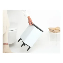 Brabantia Cubo de basura Bo alto 12 L, Blanco