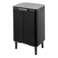 Brabantia Cubo de basura Bo alto 12 L, mate Negro Clearance