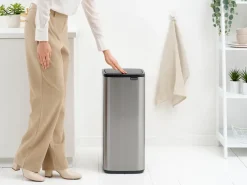 Brabantia Cubos De Pedal|Cubos De Pedal<Cubo de basura Bo Touch Bin 30 L, Acero mate antihuellas Plateado