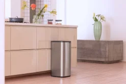 Brabantia Cubos De Pedal|Cubos De Pedal<Cubo de basura Bo Touch Bin 30 L, Acero mate antihuellas Plateado