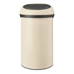 Brabantia Cubo de basura redondo Touch Bin 60 L, Soft Beige Hot