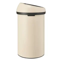 Brabantia Cubo de basura redondo Touch Bin 60 L, Soft Beige Hot