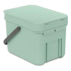 Brabantia Cubo de basura Short & Go 6L, Jade green Verde Clearance