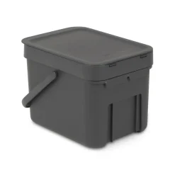 Brabantia Cubo de basura Short & Go 6L, Gris New