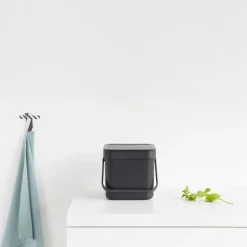 Brabantia Cubo de basura Short & Go 6L, Gris New