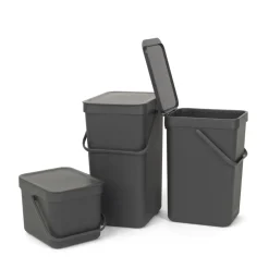 Brabantia Cubo de basura Short & Go 6L, Gris New
