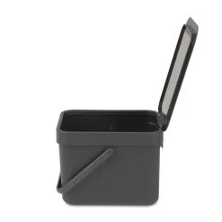 Brabantia Cubo de basura Short & Go 6L, Gris New