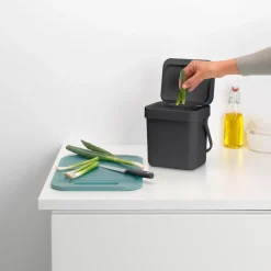 Brabantia Cubos De Reciclaje Interior<Cubo de basura Sort & Go 3 L, Gris