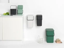 Brabantia Cubo de basura Sort & Go 3 L, Jade green Verde Discount