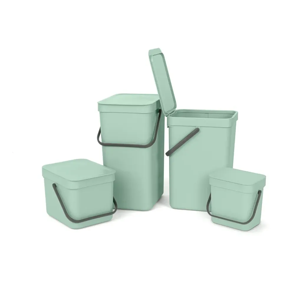 Brabantia Cubo de basura Sort & Go 3 L, Jade green Verde Discount
