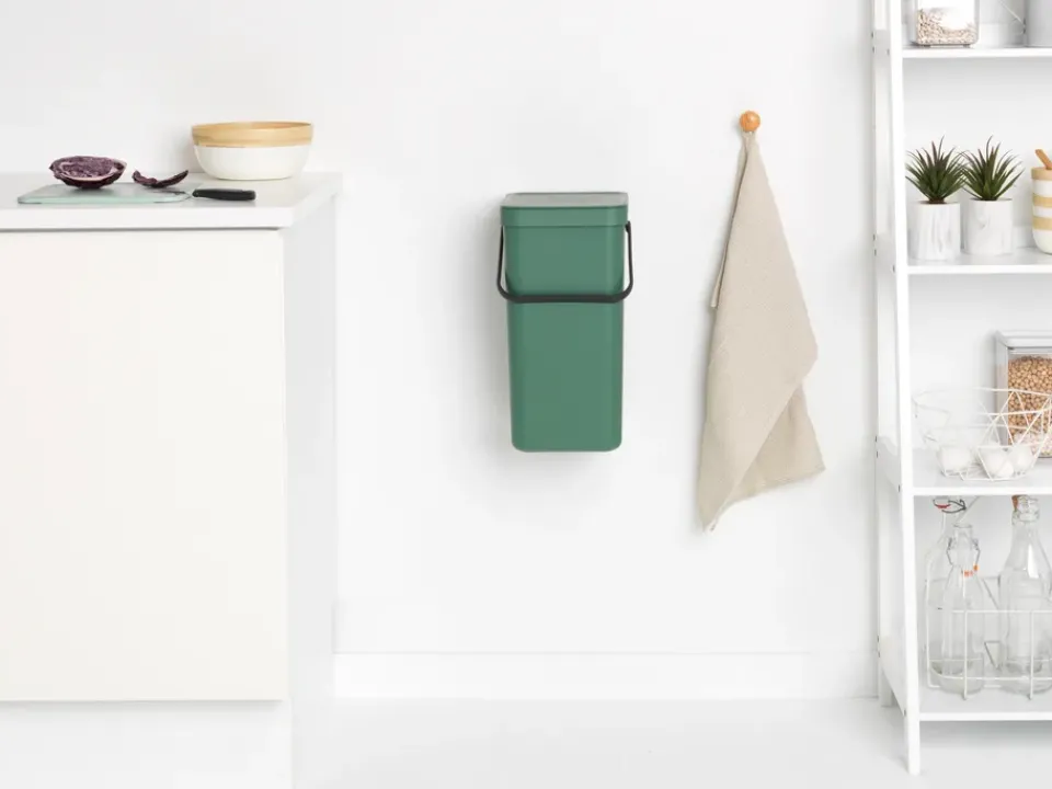 Brabantia Cubo de basura Sort & Go 16 L, Fir Green Verde Clearance