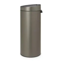Brabantia Cubo de basura Touch Bin, 30 L, platino Gris Clearance