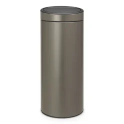 Brabantia Cubo de basura Touch Bin, 30 L, platino Gris Clearance