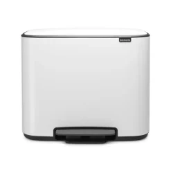 Brabantia Cubo de pedal Bo 36L, Blanco Clearance