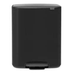 Brabantia Cubo de pedal Bo 2x30 L, Negro Discount