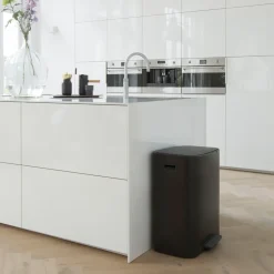 Brabantia Cubo de pedal Bo 2x30 L, Negro Discount