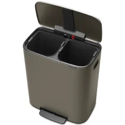 Brabantia Cubos De Pedal|Cubos De Pedal<Cubo de pedal Bo 2x30 L, Platinum Gris