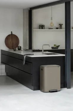 Brabantia Cubos De Pedal|Cubos De Pedal<Cubo de pedal Bo 2x30 L, Platinum Gris