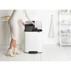 Brabantia Cubos De Pedal|Cubos De Pedal<Cubo de pedal Bo 2x30 L, White Blanco