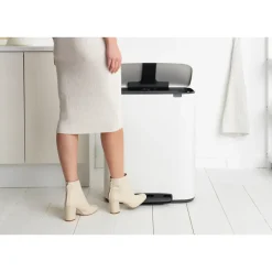 Brabantia Cubos De Pedal|Cubos De Pedal<Cubo de pedal Bo 2x30 L, White Blanco